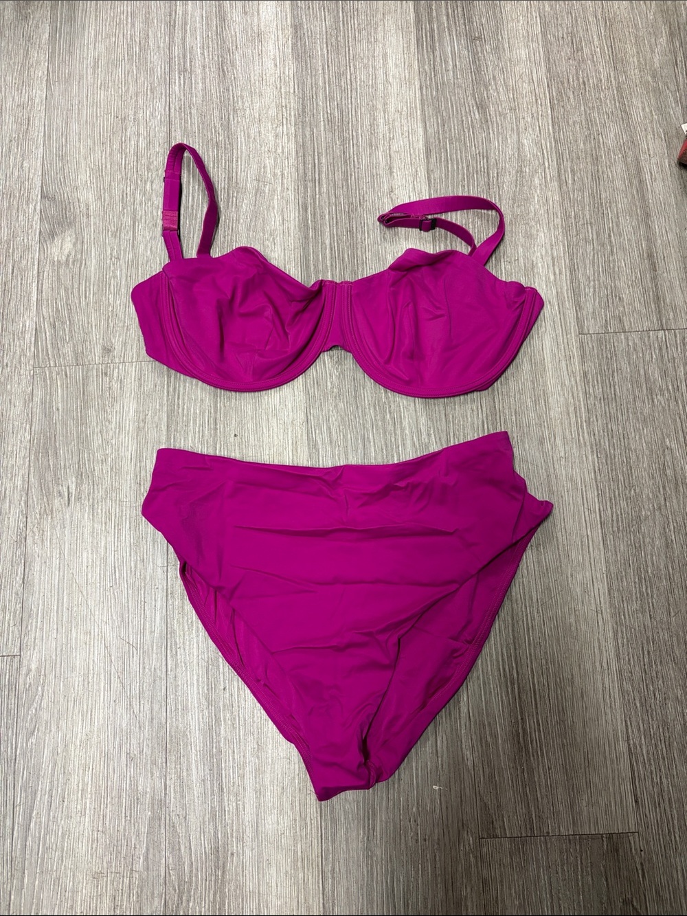 CUUP Underwire Bikini Set - Fuchsia Pink